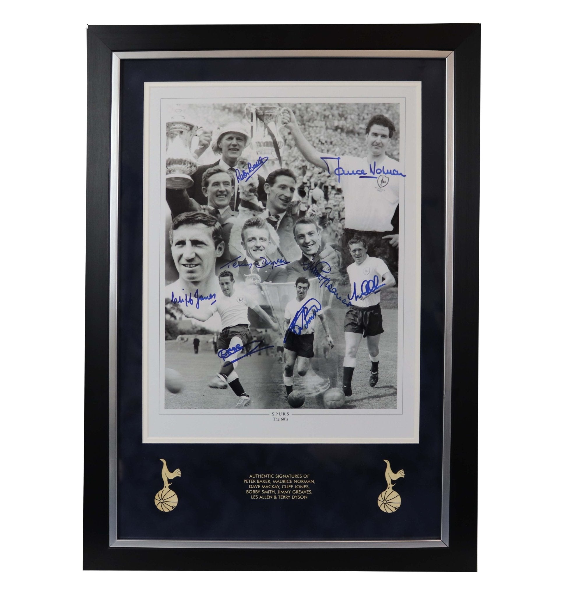 1960's spurs 8 signed photo montage - Memorabilia Framers Shop